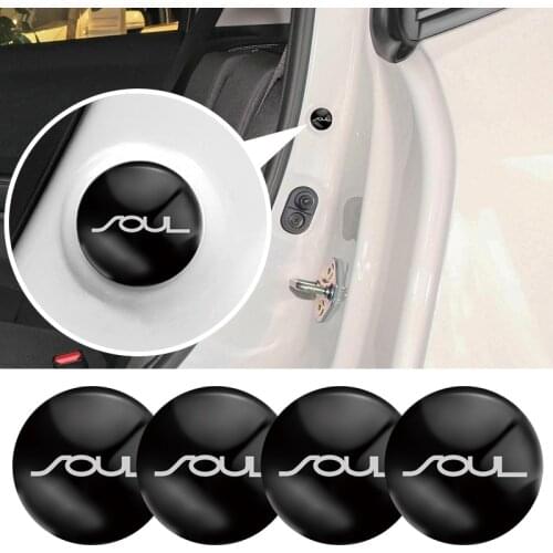 Car Door Shock Silicone Stickers Absorber Auto Soundproof Buffer Pier For Kia Soul 2010-2021 Car Accessories
