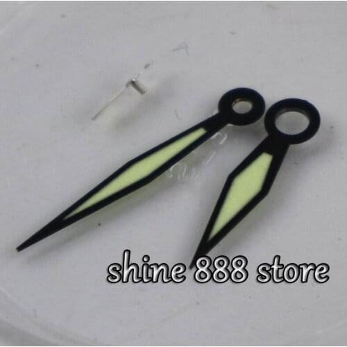 Luminous green gun Hands fit 6497 6498 movement parnis mens watch