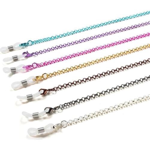 Vintage Glasses Strap Holder Mask Lanyard Fashion Sunglasses Chain Necklace Anti-lost Metal Spectacle Rope