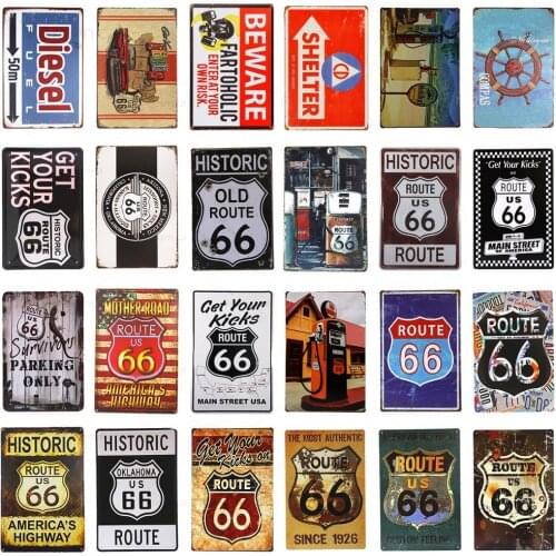 Vintage Shabby chic Metal Tin Signs Beer Free WiFi Pub Club Party Poster Restaurant Coffee Cafe Wall Stickers Decor