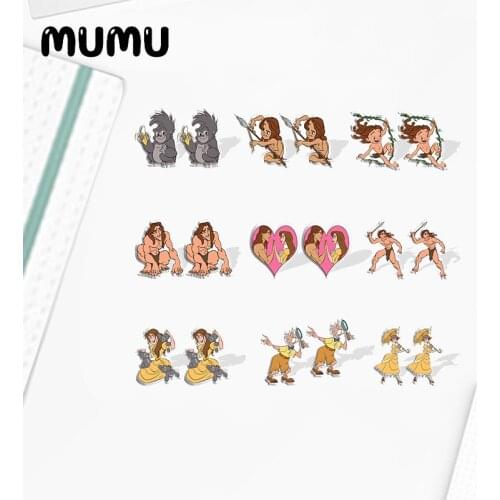 2021 New Tarzan Jane Stud Earring Cute Epoxy Jewelry Resin Acrylic Earrings Handmade Gifts Fan