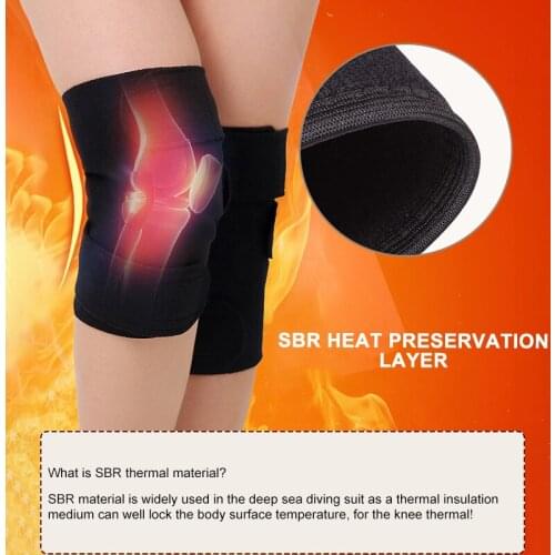 1 Pair Self-heating Knee Protector Pads Magnetic Therapy Kneepad Pain Relief Arthritis Brace Support Patella Knee Sleeves Pads