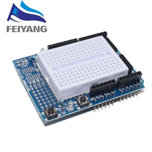 10PCS Smart Electronics UNO Proto Shield prototype expansion board with SYB-170 mini breadboard based For UNO ProtoShield DIY