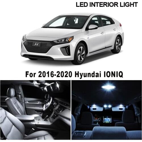 12pcs Canbus Interior LED For Hyundai IONIQ 2016 2017 2018 2019 2020 Vehicle Bulb Dome Map Reading Light Kit Car Accessories