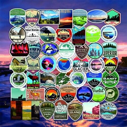 TD ZW 50Pcs Canada Stickers For Suitcase Skateboard Laptop Luggage Fridge Phone Car Styling DIY Decal Pegatinas