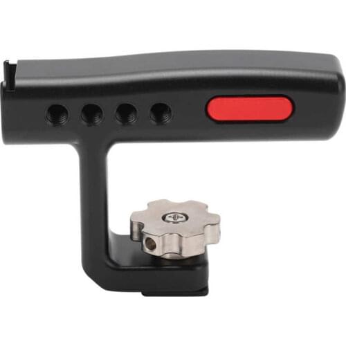 Camera Accessory Alloy Camera Lifting Handle with Cold Shoe Mount 1/4in Screw Hole for Canon/Nikon/Sony