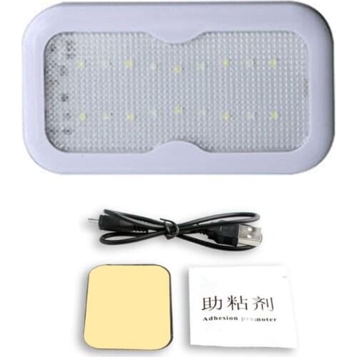 Car Interior Light Car Ceiling Reading Light Magnet Ceiling Lamp Universal USB Charging