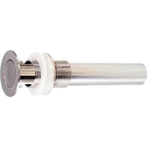 Free shipping Pop up drains with overflow brushed nickel