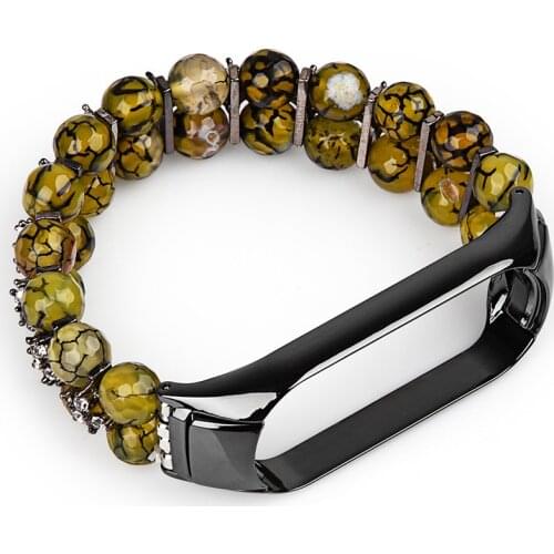 Agate Loop Strap for Xiaomi MI Band 6 5 4 3 Sport Breathable Wristband for MI Band 5 SmartWatch Bracelet Accessories Replacement