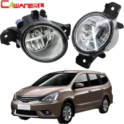 Cawanerl For Nissan Grand Livina 2007-2015 Car 4000LM H11 LED Light Right + Left Fog Light Daytime Running Light 12V 2 Pieces