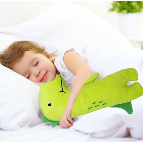 Child Pillow Neck Protection Cartoon Pocket Doll Tote Bag Seat Belt Cushion Super Soft Lovely Dinosaur Animal Children Toy