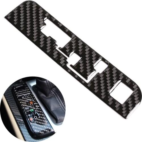 For Toyota Highlander 2015 2016 2017 2018 Center Control Gear Shift Panel Side Button Frame Carbon Fiber Cover Decor