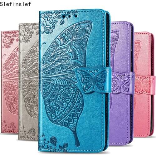 Embossed Butterfly Phone Case For iPhone 12 5.4 6.1 11 Pro X XS Max XR 8 7 Plus 6 6S Flip Case Leather Wallet Case Coque Fundas