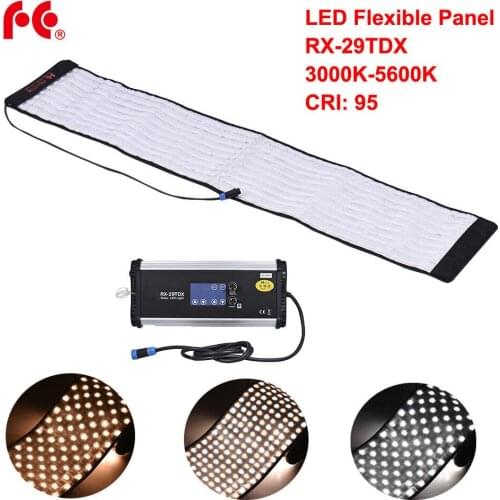 FalconEyes RX-29TDX 100W Roll Flexible LED Mat Fill-in Light Panel Bi-Color 3000K-5600K CRI95 for Photo Video Studio Photograph