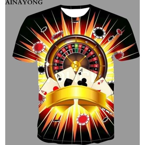 Summer Pop Mens T-Shirt Poker Price Code Printed Short Sleeve Tee Tops Quick Dry Male Tshirt Casino Fashion 4XL O-Neck Clothes