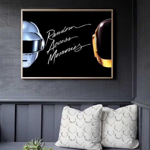 Fool Punk Helmet Mask Music Poster Nordic Abstract Graffiti Art Canvas Painting for Living Room Decoration Picture Frameless