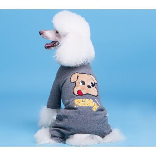 Pet Dog Jumpsuit Rompers Thick Warm Four Legs Cat Puppy Sweatshirt Pants Winter Autumn Clothes For Small Medium Pet