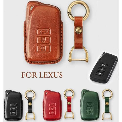 Leather Car Key Fob Case Cover Keychian for Lexus IS GS RX ES RC 200 250 300 ES350 NX200T Rc200t Rx350 Rx450h
