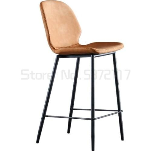 Creative back bar chair modern simple household bar chair light luxury leisure Cafe high chair stool