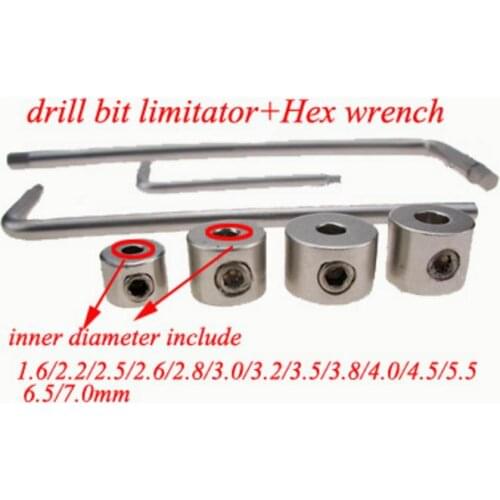 Medical orthopedics instrument stainless steel drill bit limitator with Hex wrench for drill bit positioning dirll retainer
