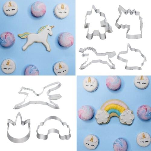 1Pc Metal Unicorn Cloud Cookie Mould DIY Chocolate Cake Fondant Decor Embossing Mould Kid Adult Craft Kitchen Baking Tool Supply