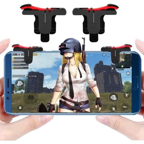 Mobile Game Controller Gamepad L1R1 Mobile Phone Joystick Sensitive Shoot and Aim Triggers for PUBG/Knives Out/Rules of Surviv