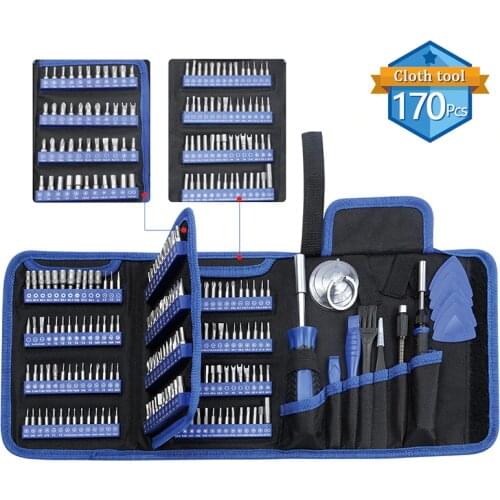 170pcs Screwdriver Bit Set Precision Screw Driver Tool Kit Mutil-tool Screwdrivers for Phone Laptop Repair DIY Fixing Hand Tools