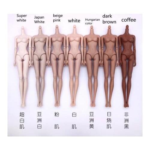 2021 New Joints Body for FR/PP/IT Doll Japan White Hungarian Skin Chinese Original Brand Quality Doll Body For 1/6 Doll Heads