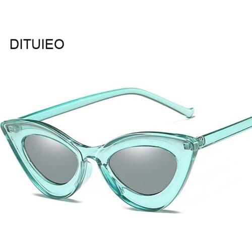 Hot Fashion Thick Frame Sexy Cat Eye Sunglasses Women Vintage Brand Sun Glasses Female Ladies Oculos De Sol UV400