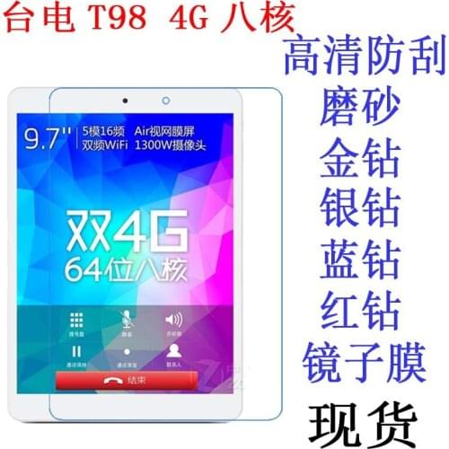 Clear Screen Protector Anti-Fingerprint Soft Protective Film For Teclast T98 4G 9.7 inch Retail Package