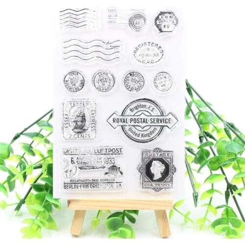 ZFPARTY Postage Transparent Clear Silicone Stamp for DIY scrapbooking/photo album Decorative card making