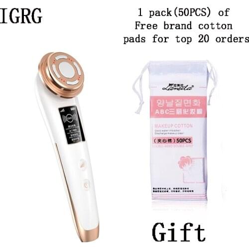 IGRG Facial Care Tool RF Radio Frequency Red Blue LED Photon Face Lifting Tighten Wrinkle Removal Skin Care Face Massager