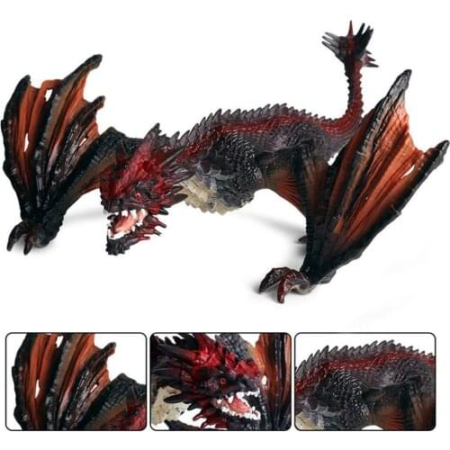 1Pcs Realistic Simulation Dinosaur Model Flame Dinosaur Toy Model Children Animal Toy