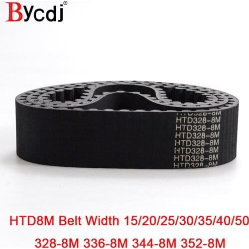 HTD 8M synchronous belt C=328/336/344/352 width 15/20/25/30/40mm Teeth 41 42 43 44 HTD8M Timing Belt 328-8M 336-8M 344-8M 352-8M
