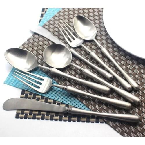 Luxury 304 Stainless Steel Cutlery Set Dinner Knife & Fork Kit Dinnerware Tableware Set Sliverware Kitchen Accessories