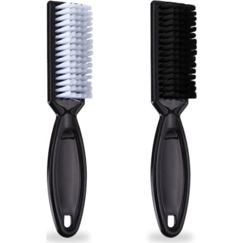 Fade Brush Comb Scissors Cleaning Brush Barber Shop Skin Fade Vintage Oil Head Shape Carving Cleaning Brush