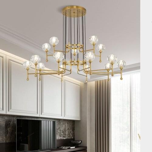 Modern crystal cocina accesorio kitchen chandeliers led wall moon lamp lampes suspendues hanglampen nordic decoration home