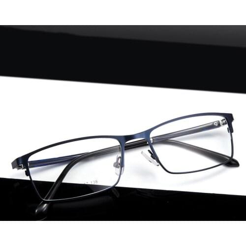 Veshion Eyeglasses for Male Female Fashion New Steel Plate Myopia Glasses Frame Business Casual Metal Optical Glasses Frame