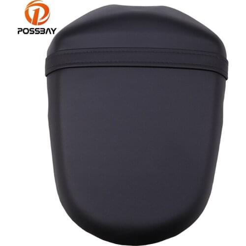 POSSBAY Vintage Black Motorcycle Rear Seat Cover Motorbike Cushion Pillion Back Seat Street Bike Parts Fit For Suzuki K9