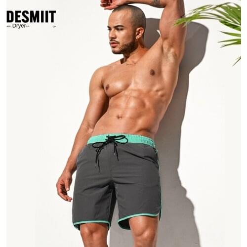 2021 Summer Swimwear Men Swimsuit Swimming Trunks Boxer Short Soft Mens Swim Briefs Beach Pants Stretchy Mayo Wear Sunga Suit