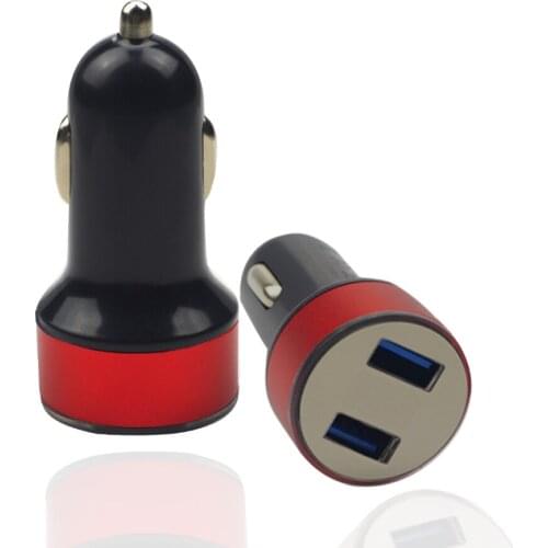 3.1A Dual USB Car Charger 2 Port LCD Display 12-24V Cigarette Socket Lighter Car-Charger Dual USB Car Phone Charger Adapter