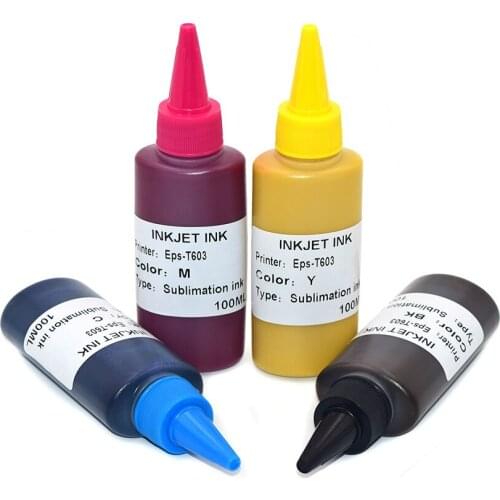 4*100ML Sublimation Ink For Epson WorkForce WF-2760 WF-2750 WF-2650 WF-2660 WF2760 WF2750 WF2660 WF2650 Printers