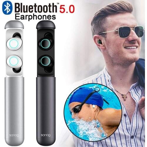 Bluetooth TWS Bluetooth 5.0 Mini HiFi Earbuds Mini Capsule Earphone Noise Reduction Wireless Stereo With Mic for iphone Samsung