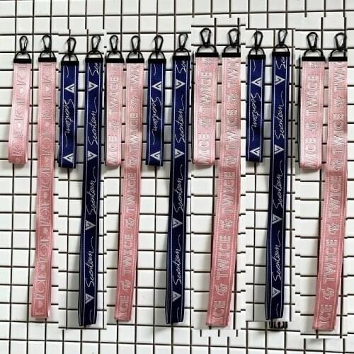 KPOP Twice IZONE SEVENTEEN Keychain Key Chain Embroidery Rope Hanging Rope Phone Ring Lanyard Wholesale new
