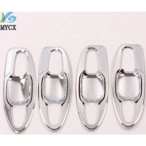 For Subaru Forester 2019 External Door Handle Bowl Molding Cover Trim Decoration ABS Chrome Car Styling Auto Accessories 8pcs