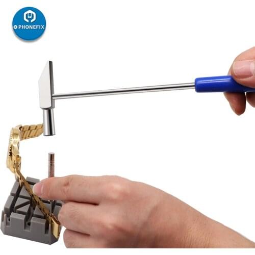 Watch Repair Tools Watch Hammer Watch Band Bracelet Link Remover Watch Pin Removal Tools Mini Hammer for Men Women Watch Tools