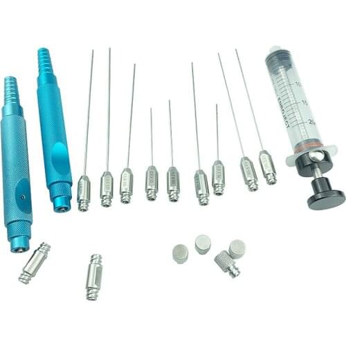 Liposuction Cannula needle Set for face Aspirate Fat Grafting Transfer surgery instruments injection kit cannulaFiller Metal