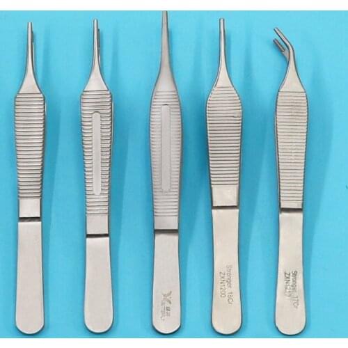 Archiver cartilage cosmetic plastic forceps 12.5cm stainless steel fine toothed forceps holding shaping stable ophthalmic