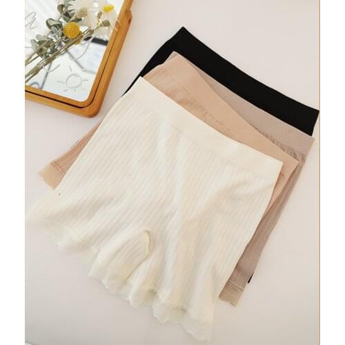 New Summer Silk crotch safety pants women Japanese simple boyshort soft Panties lingerie women Panties Underwear NF2529