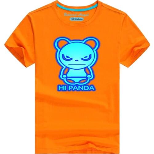 Summer Children Clothing Boys Girls T Shirt Short Sleeve Luminous T-shirt Kids Casual Cute T-shirt 3-15 Years Tops Tee Shirt